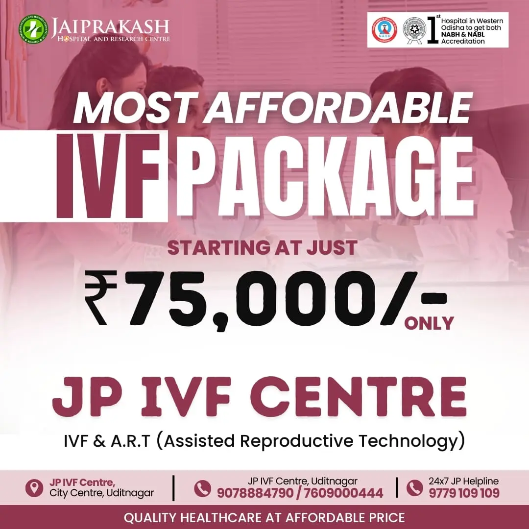 IVF package starting at ₹75,000/-